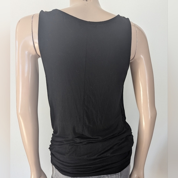 BCBG Black Camisole with Embellished Straps - Picture 3 of 8